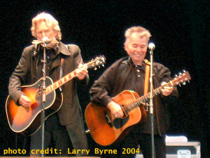 Kris Kristofferson and John Prine at Killarney Summerfest 2004 - photo copyright by Larry Burn