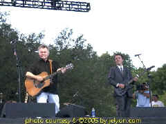 photo courtesy of jelyon.com of John Prine and Dave Jacques at the Austin City Limits Music festival 2005