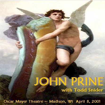 John Prine cover art for Oscar Mayer Theatre Madison Wi, April 8 with Todd Snider