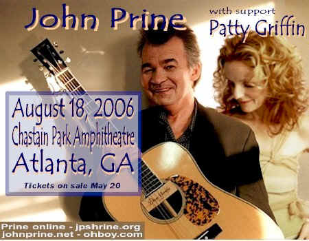 John Prine with Patti Griffin concerts in Georgia