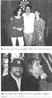 Top: (Left to right) Nanci Griffith, John Prine, and Iris Dement.  Bottom: John Prine and Al Bunetta on the set of Nanci Griffith video shoot. January 1993. �1993 RHINO RECORDS,INC.