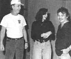 'Wimoweh' Session -Nashville, September 1992. (Left to right:) James Hooker, Nanci Griffith, and John Prine.  �1993 RHINO RECORDS,INC. Photo Beth Gwinn