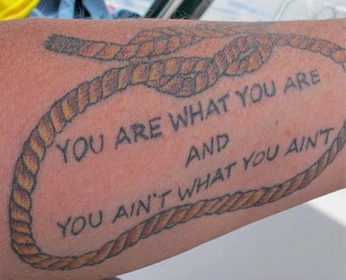 Donald Smith's John Prine "Dear Abby" tattoo