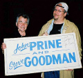 John Prine signs the John Prine Steve Goodman sign, finally after 20 years!!